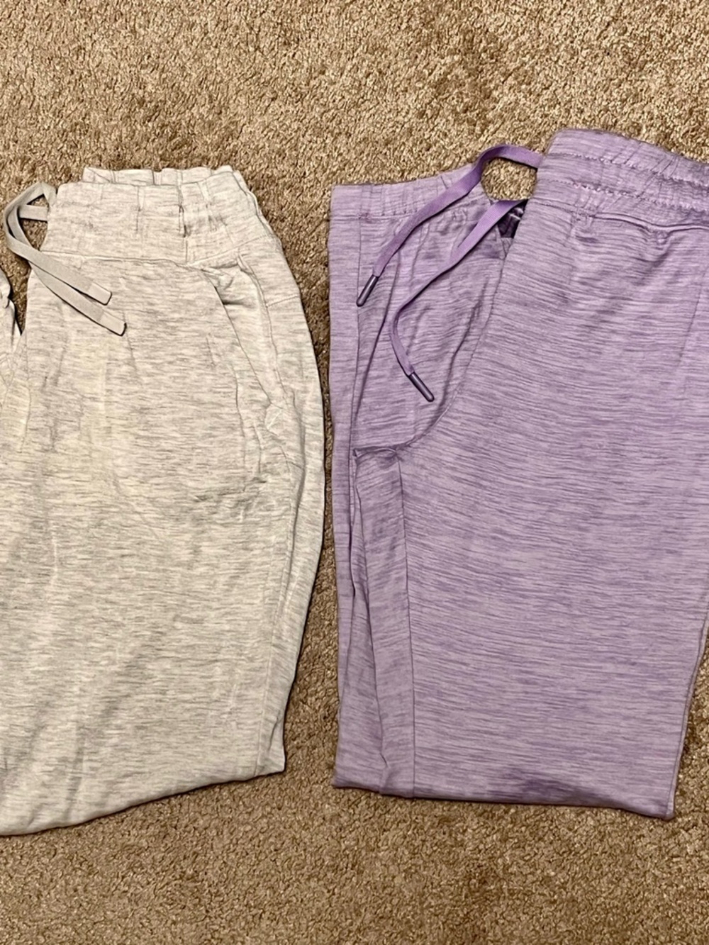 90 Degree By Reflex Kids Joggers - Lavender & Light Gray